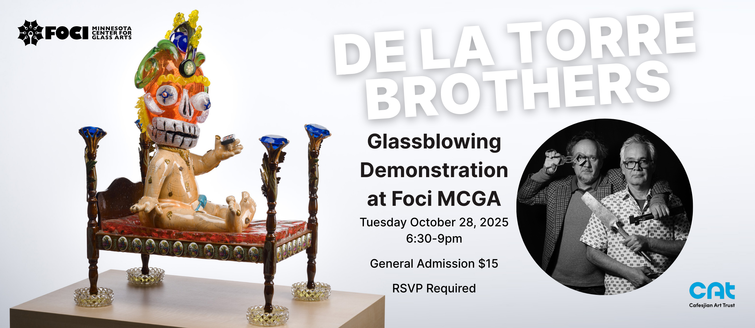 Glassblowing Demonstration with Einar and Jamex de la Torre — Foci